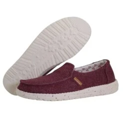 Heydude Hey Dude Misty Burgundy Slip On