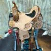 HR Saddlery 14 Inch Sunflower Barrel Saddle 1 HR Saddlery 14 Inch Sunflower Barrel Saddle -Western Cowboy Equipment bwside