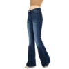 KanCan Dark Wash Flare Jean -Western Cowboy Equipment dark wash KanCan side