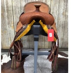 HR Saddlery 16 Inch Modified Draft Association Saddle -Western Cowboy Equipment draftfront