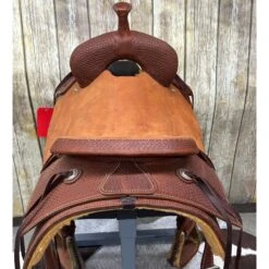 HR Saddlery 15.5 Inch Basic Ranch Cutting Saddle -Western Cowboy Equipment fitsback