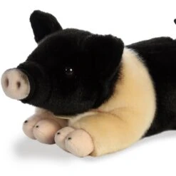 Aurora Miyoni Plush Hampshire Pig -Western Cowboy Equipment hampshirepig1