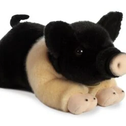 Aurora Miyoni Plush Hampshire Pig -Western Cowboy Equipment hampshirepig2