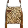 American Darling Leopard Fringe Purse -Western Cowboy Equipment leopfringepurse