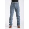 Cinch Medium Stonewash Green Label Jeans 2 Cinch Medium Stonewash Green Label Jeans -Western Cowboy Equipment mb90530001 front 1162 detail
