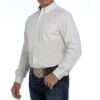 Cinch Solid Cream Modern Fit Shirt -Western Cowboy Equipment mtw1347020 2 701 detail