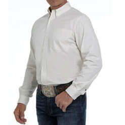 Cinch Solid Cream Modern Fit Shirt