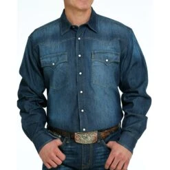 Cinch Denim Snap Shirt