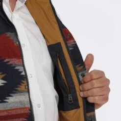 Cinch Aztec Puffer Vest -Western Cowboy Equipment mwv1533004 5 231 detail