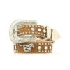 Nocona Girl's Brown Running Horse Concho Belt -Western Cowboy Equipment n4427644