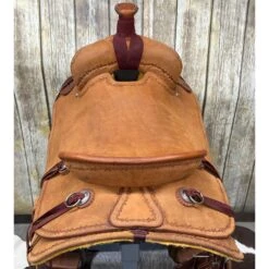HR Saddlery 16.5 Inch Ranch Roping Saddle -Western Cowboy Equipment ranchback