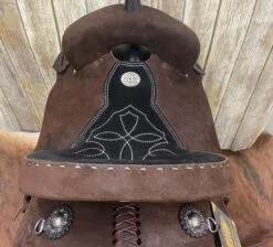 Double J Saddlery 14 Inch Wide Pozzi Barrel Saddle -Western Cowboy Equipment seat b9fc85b3 a1a6 4c98 b0ec ff7dd2ad368c