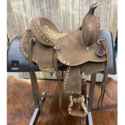 Double T 12 Inch Cheetah Roughout Saddle -Western Cowboy Equipment side 6b9e85fd aa53 4f3e 976d 6aecff0189b7