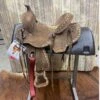 Double T 13 Inch Cheetah Roughout Saddle -Western Cowboy Equipment sidea f7d0e45e bd46 453d 84c1 9ad8929c4389