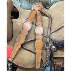 Used 16 Inch Pines Ranch Cutter Saddle 13 Used 16 Inch Pines Ranch Cutter Saddle -Western Cowboy Equipment used254breastcolor