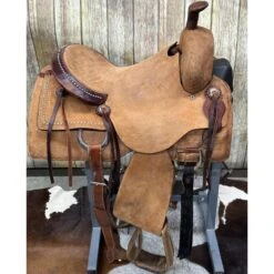 Used 16 Inch Pines Ranch Cutter Saddle 11 Used 16 Inch Pines Ranch Cutter Saddle -Western Cowboy Equipment used254sidea