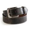 Twisted X Men's Black Distressed Crackle Belt